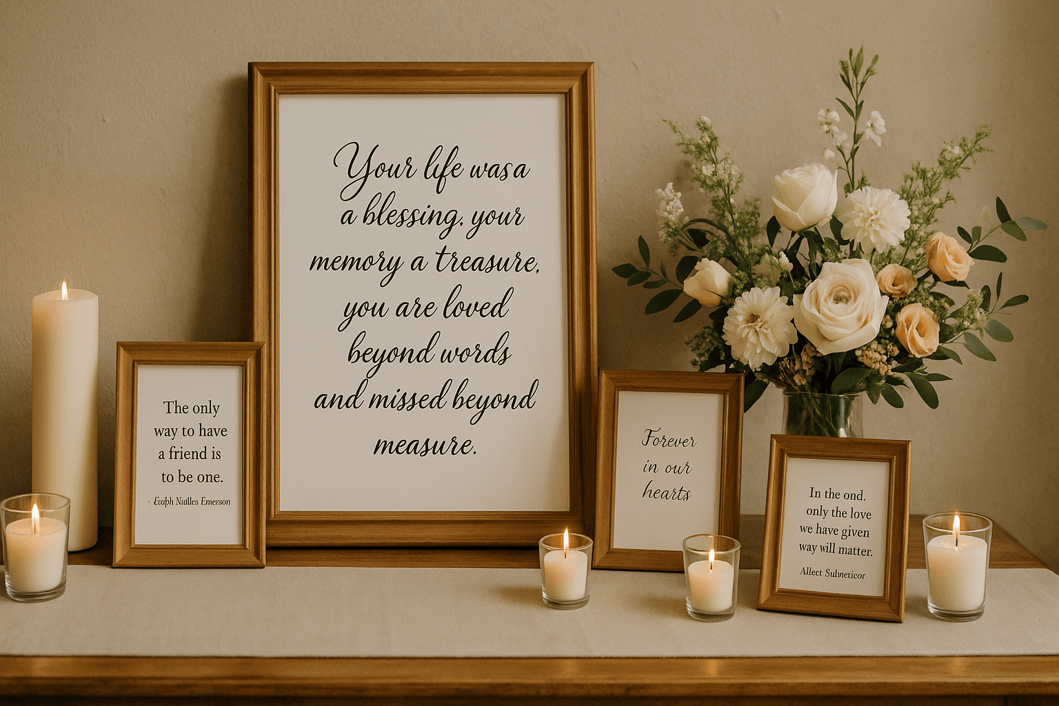 Turning a Loved One's Favorite Quotes into the Centerpiece of the Celebration