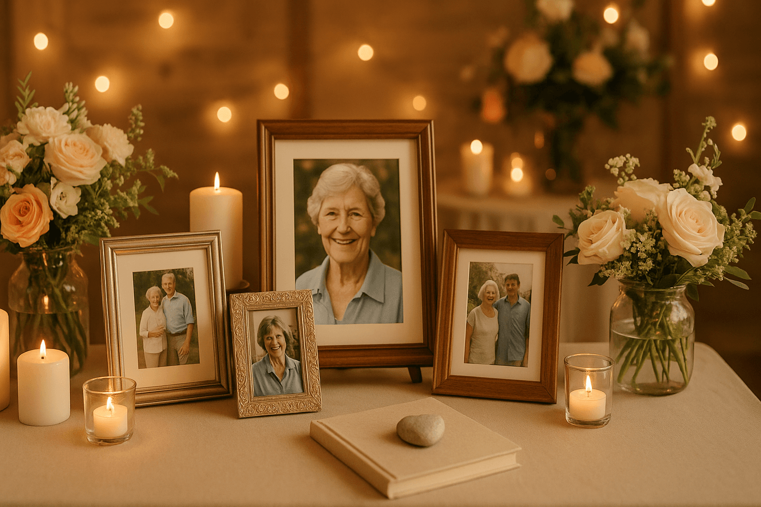 From Photo Displays to Memory Tables: Creative Visual Tributes