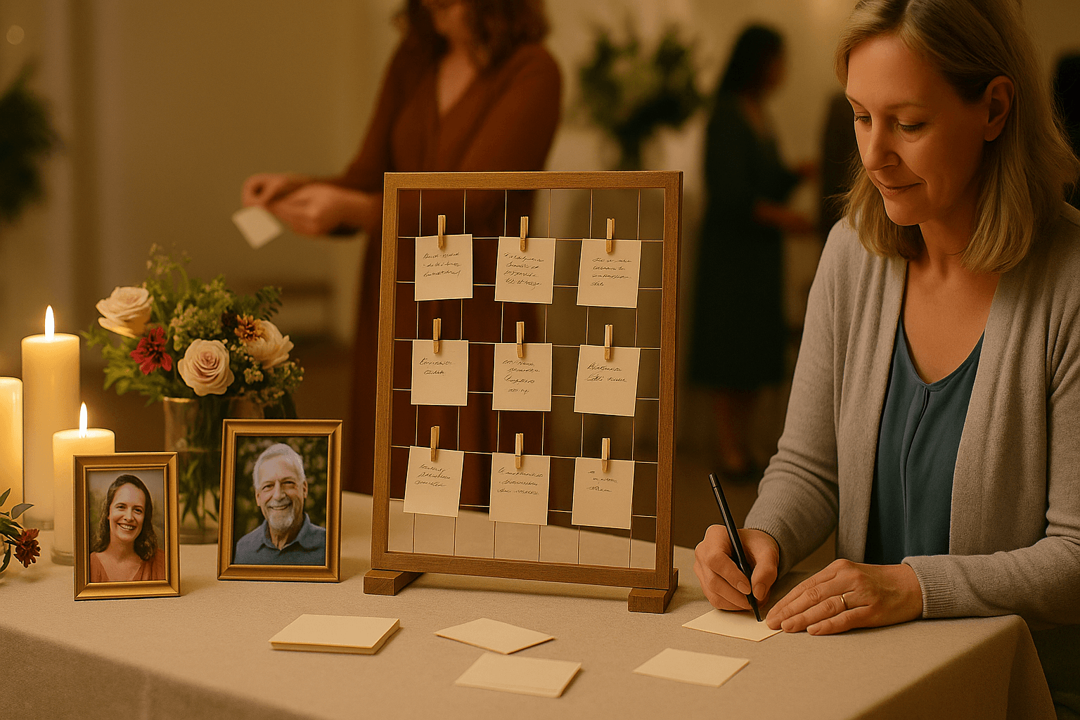 Memory Station: Interactive Elements to Engage Guests at a Celebration of Life